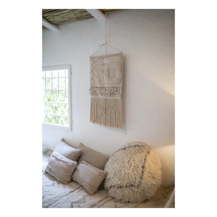 Lorena Canals Pouf Berber Soul | Blanc
