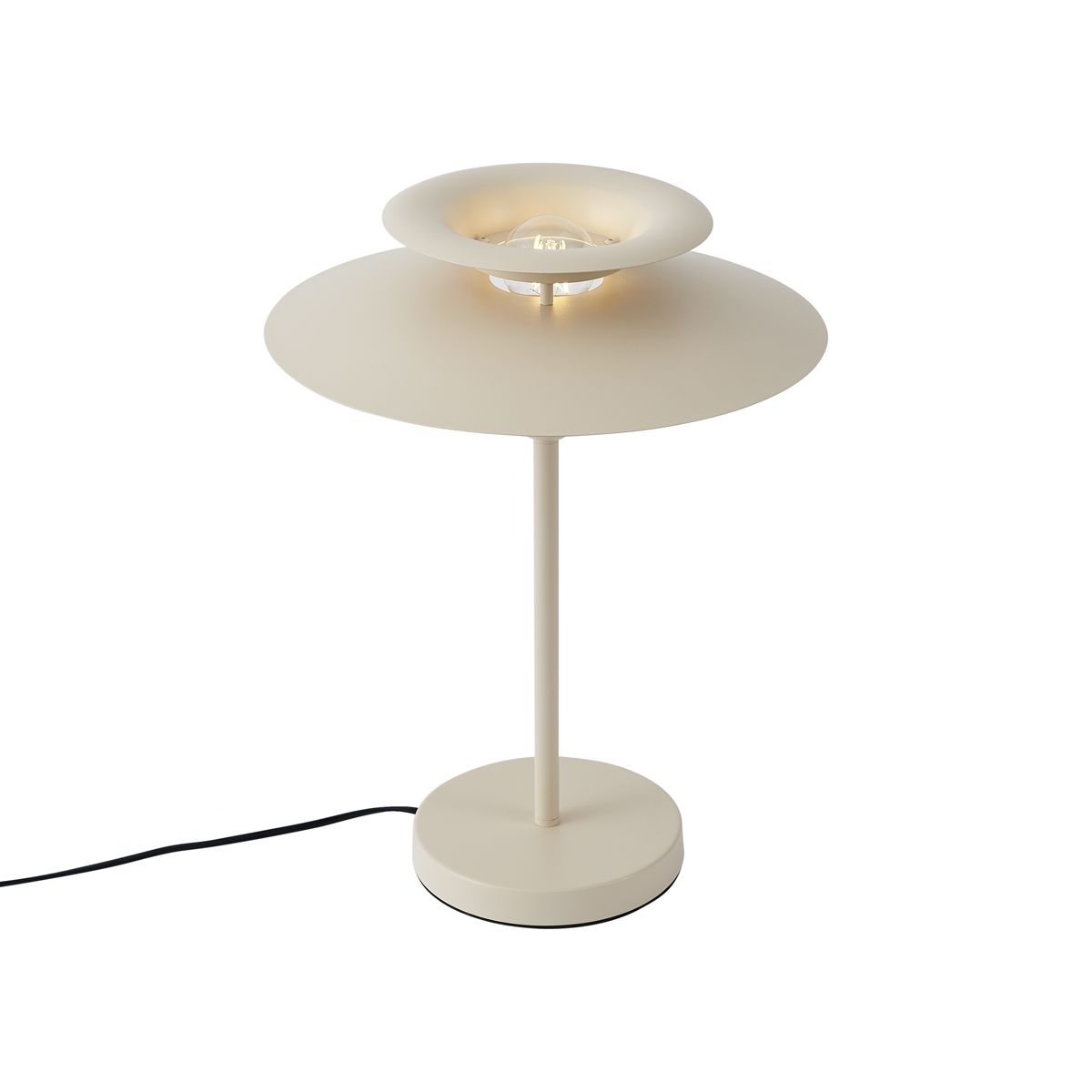 Retro tafellamp beige staal 45cm - Pauly