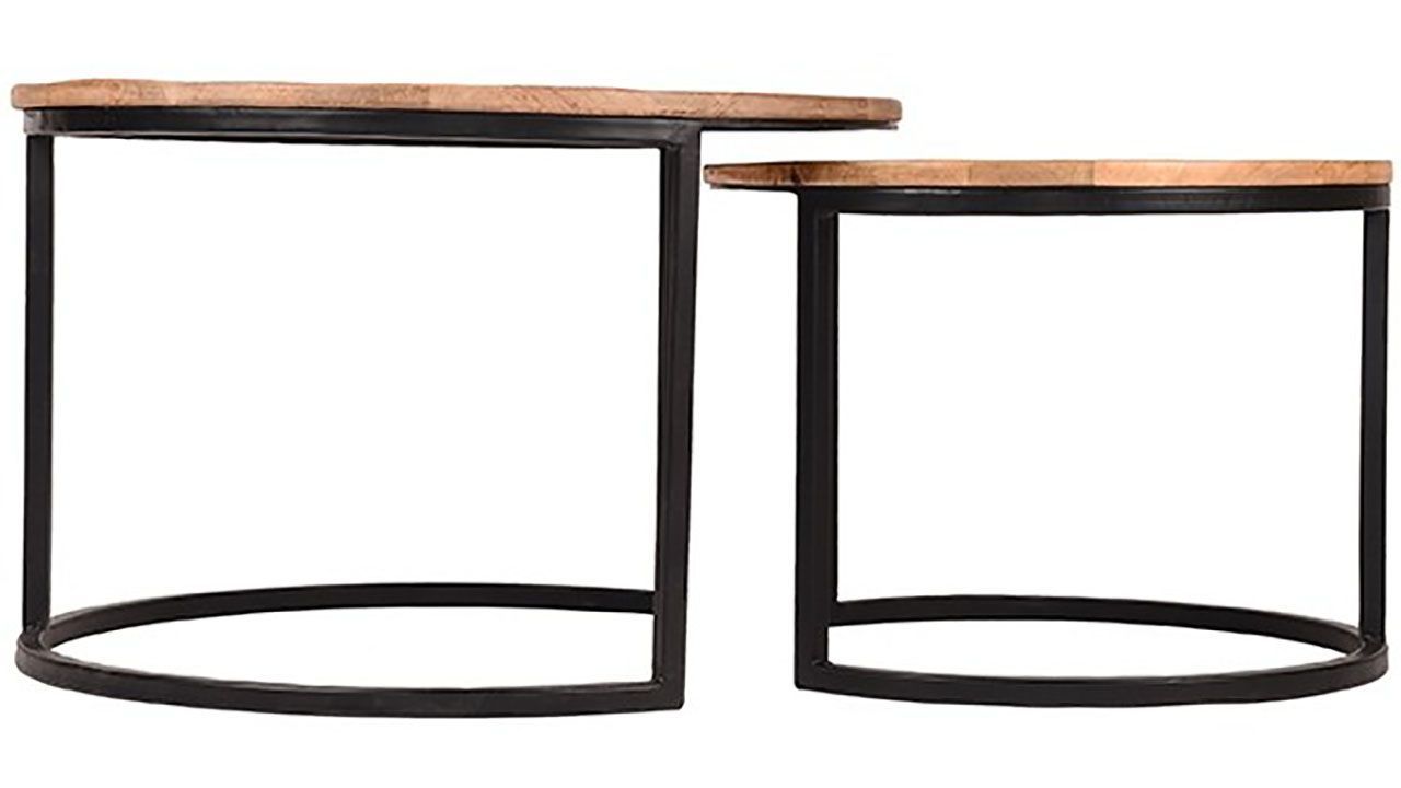 Salontafel Set Double - mango JP-46.024 Double ⌀70  x H45 cm