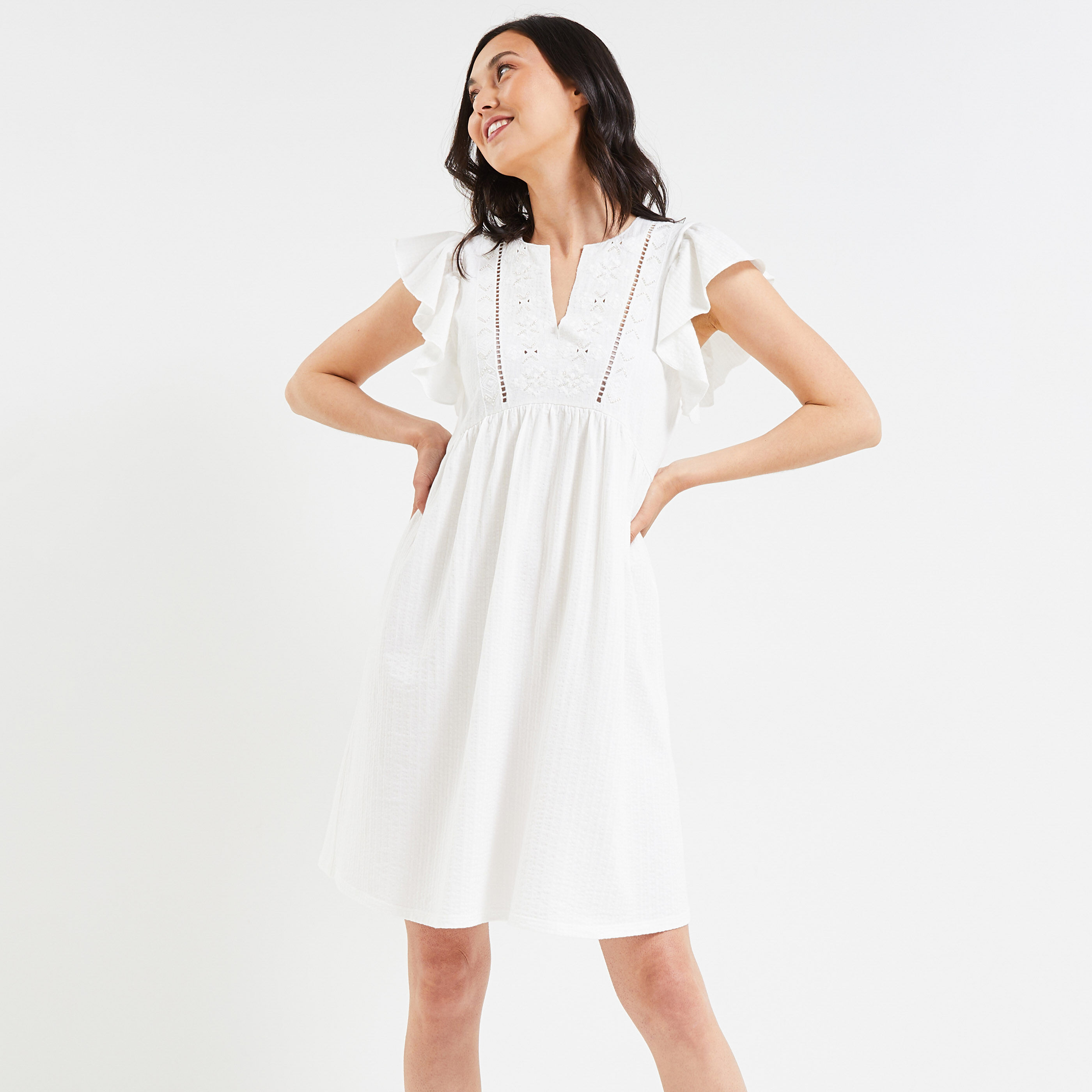 Robe blanche femme - BLANC