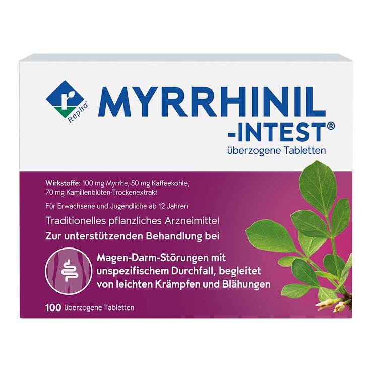 MYRRHINIL-INTEST überzogene Tabletten, 100 St