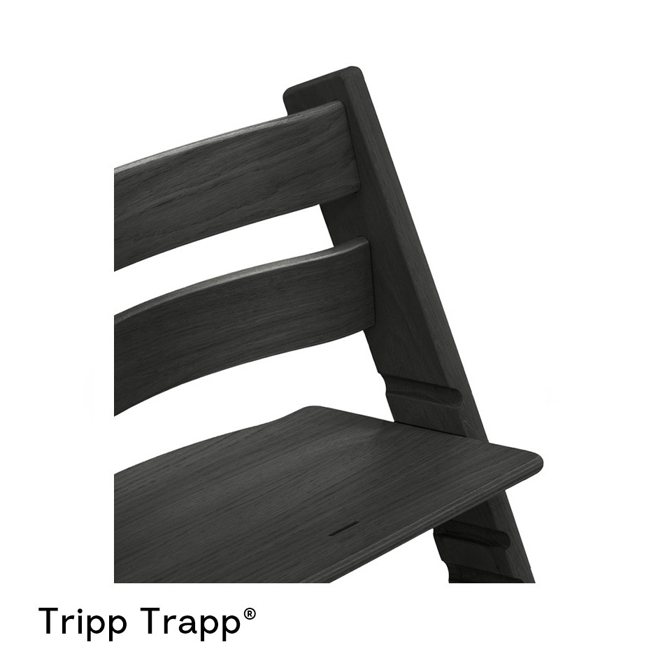 Stokke Tripp Trapp Oak Kinderstoel zwart - Prénatal