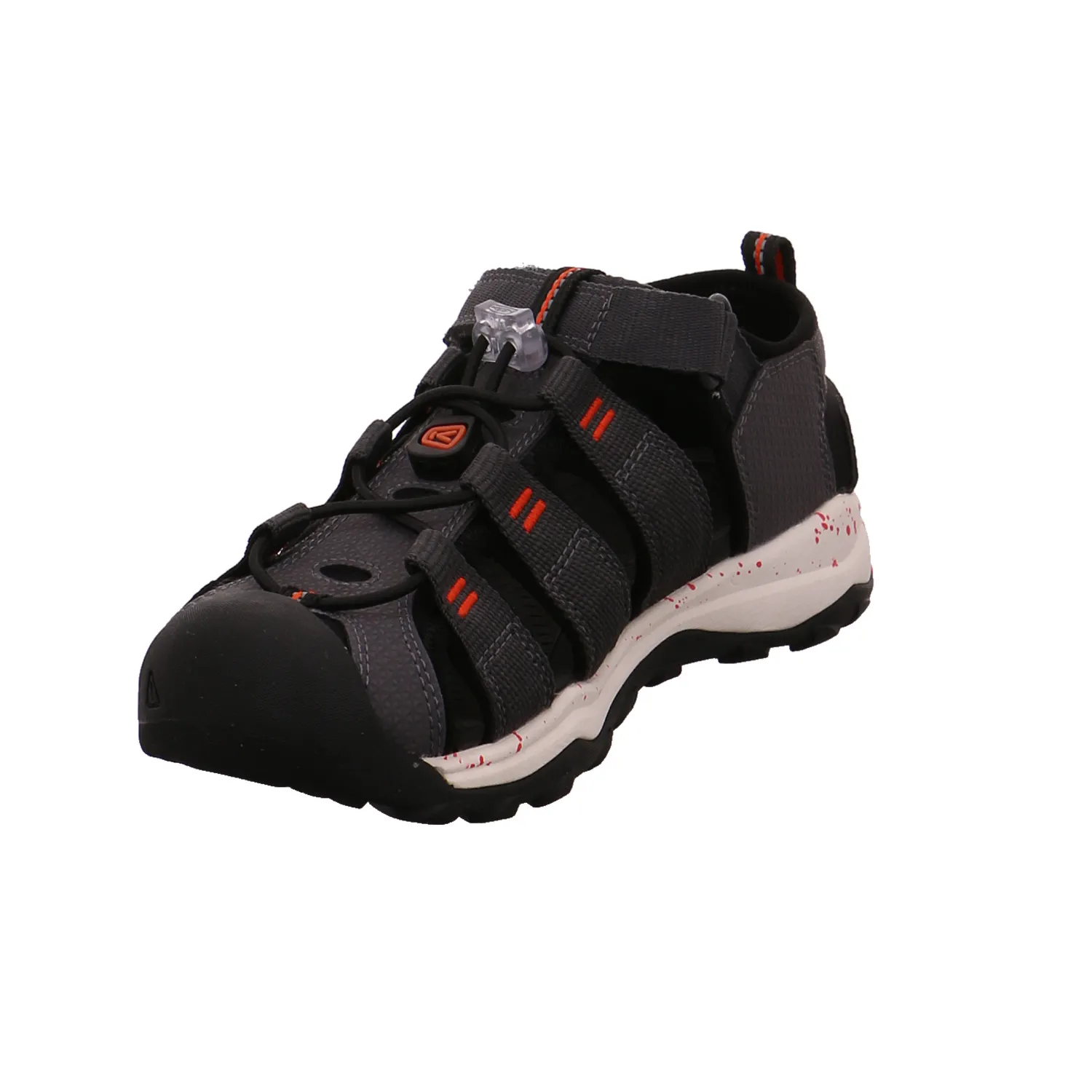 KEEN Jungen-Sandale Anthrazit Textil  Mit Zehenschutz