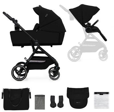 Kinderkraft YOXI 2-in-1 Duovogn, Pure Black