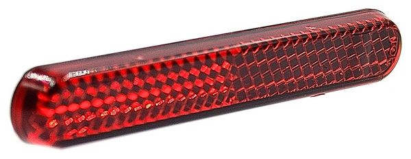 Catadioptre adhésif pour fixation verticale sur tige de selle vélo .