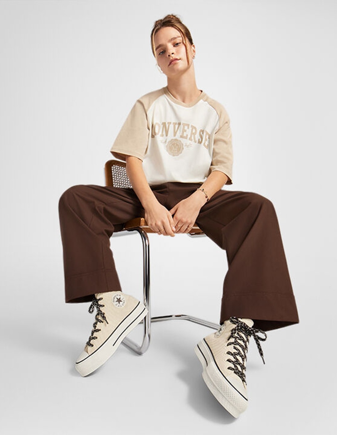 converse Sneakers femme ctas lift hi Beige