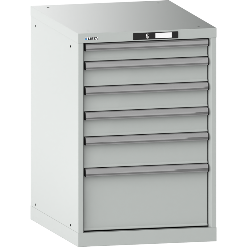 Armoire à tiroirs Lista 27x36E H 85 x L 56,4 x P 72,5 cm avec plusieurs tiroirs Key Lock
