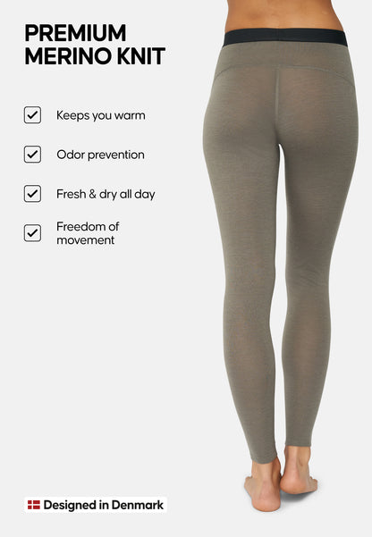 MERINOULD BASELAYER LEGGINGS TIL KVINDER
