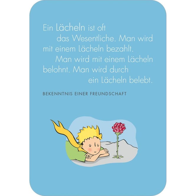 Der kleine Prinz - Man sieht nur mit dem Herzen gut - Weihnachtswünsche für dich - Kartenbox