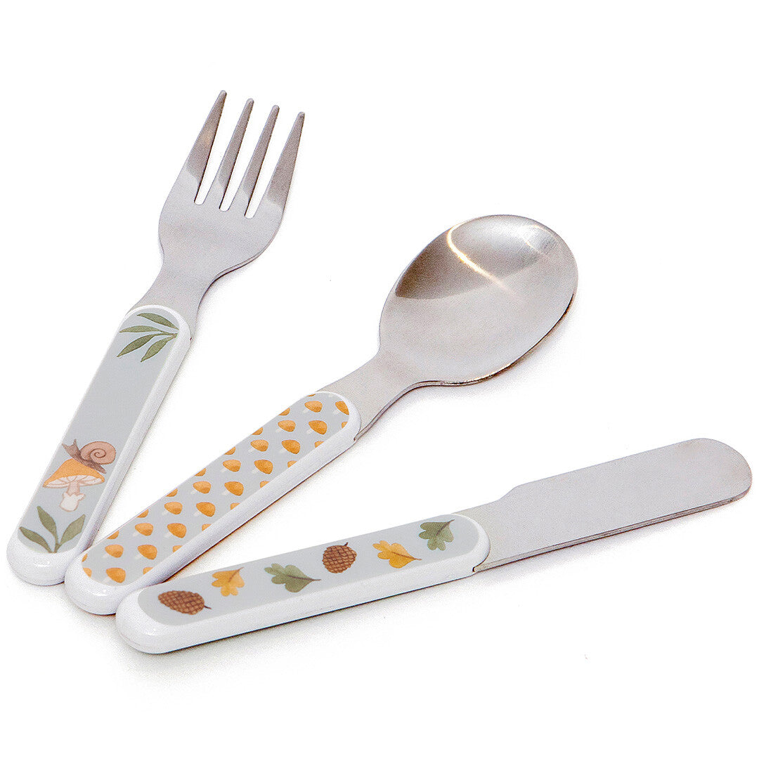 Petit monkey bestek animal craddle - dove blue