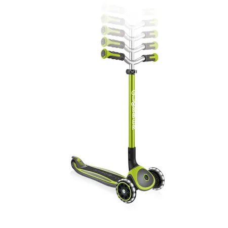 Authentic Sports Globber Master Lights lime grün, mit Leuchtrollen