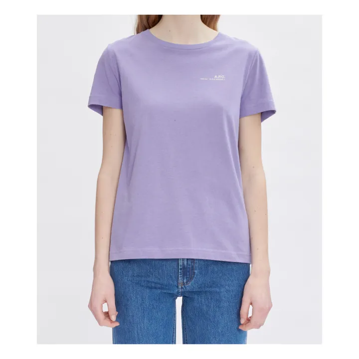 A.P.C. T-shirt Item F Overdye Coton Bio | Violet chiné