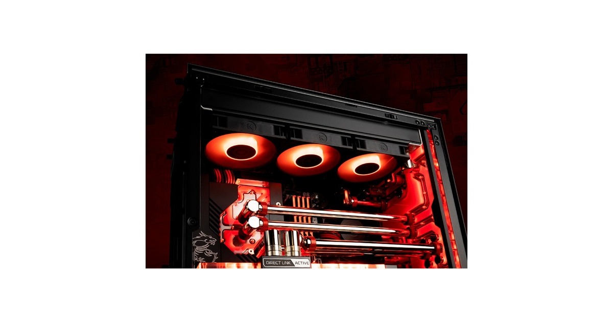 EKWBEK-Loop Fan FPT 140 D-RGB case fan  (Zwart, 140 x 140 x 27 mm, PWM)
