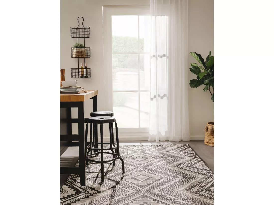 Tapis d'extérieur & intérieur Cleo Noir 160x230 cm