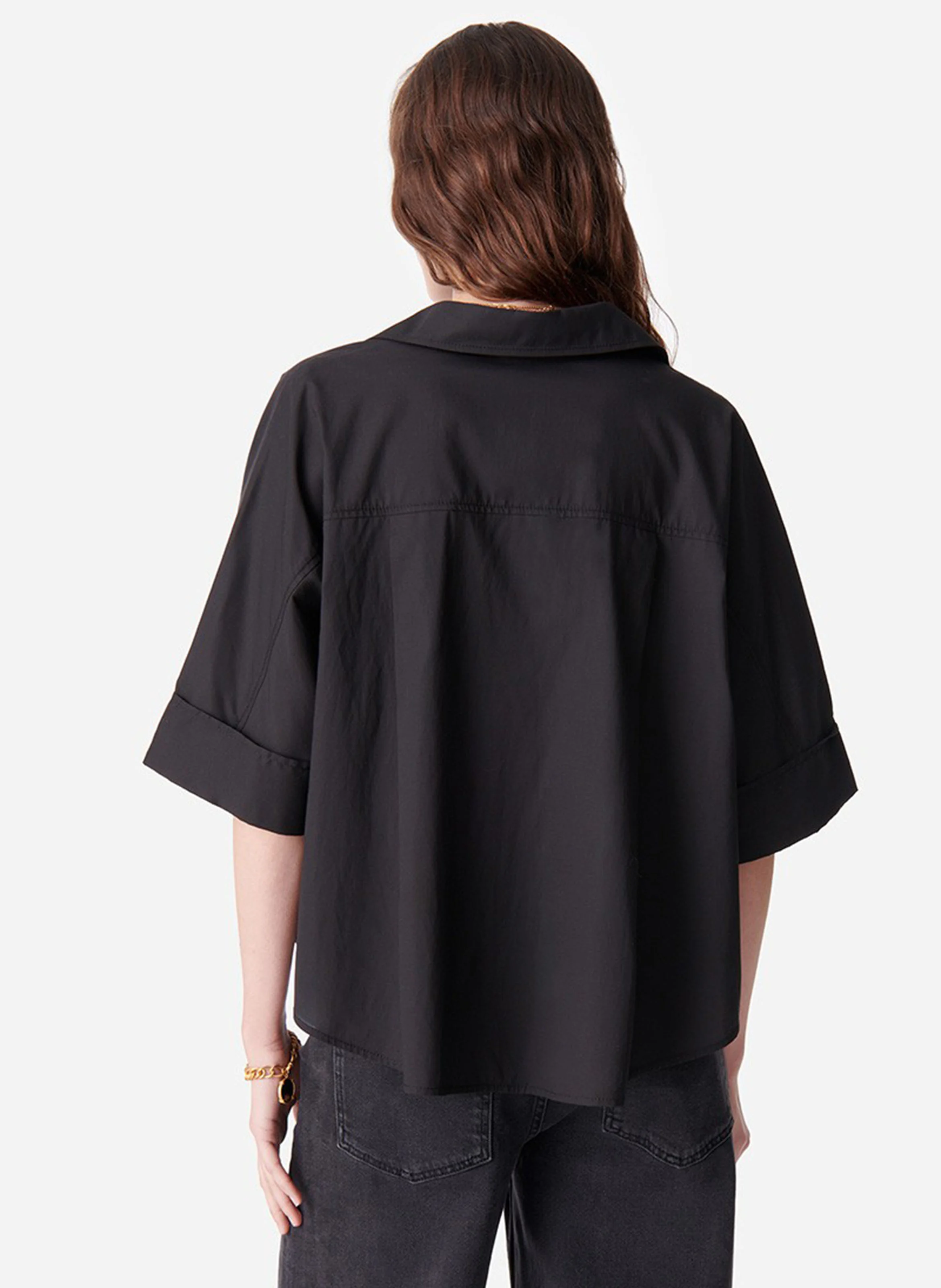 BOBBY - Chemise courte col classique| Noir