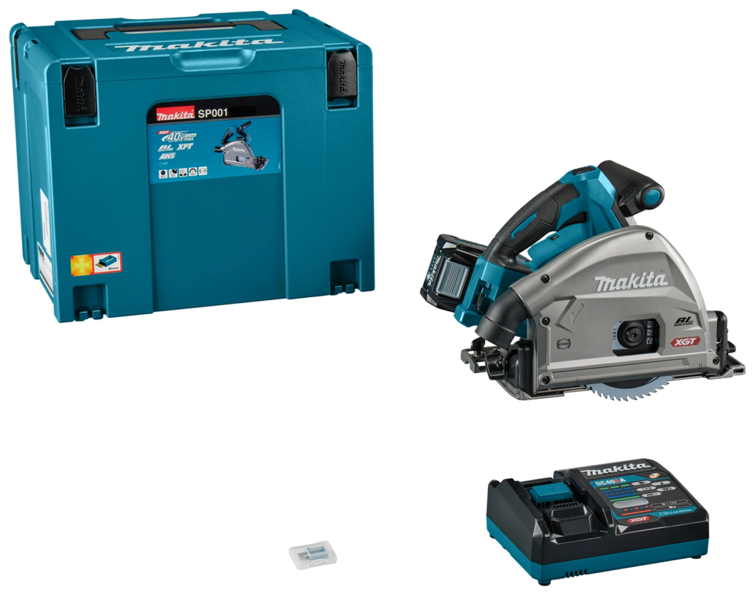 Makita SP001GM101 XGT 40V Max Li-Ion accu Invalcirkelzaag (4,0Ah accu) in Mbox - 165 mm