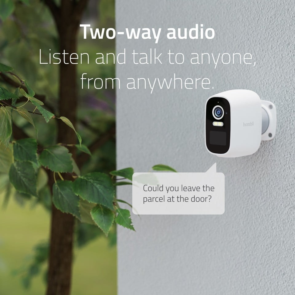 Hombli - Smart Wireless Security Bundle: Hombli Smart Battery Cam 2K + Hombli Solar Panel 3W