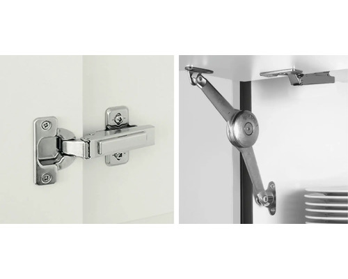 IMPULS keukenblok met apparatuur PUCCI 320 cm wit hoogglans voorgemonteerde variant rechts IP405-IKZ1320LA-K517-F791-A146-G782