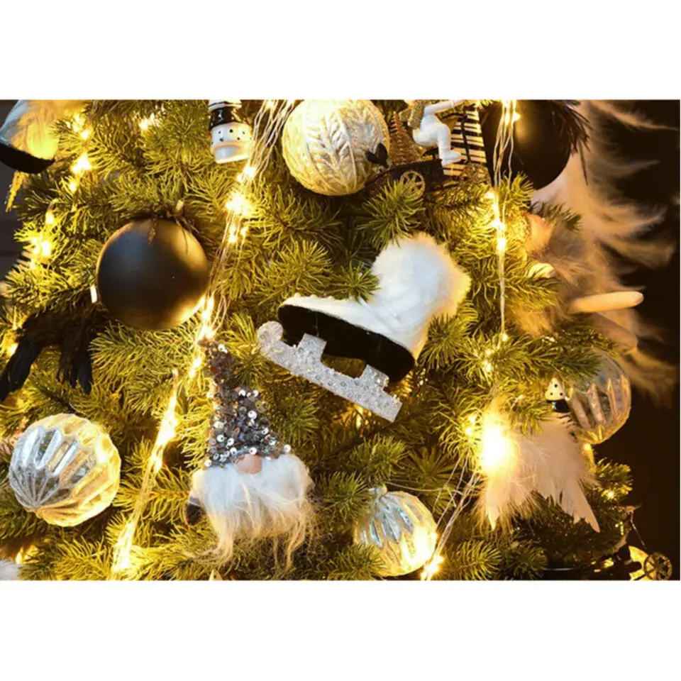 Kerstballen set - 12x stuks - glas - zilver - 6 cm