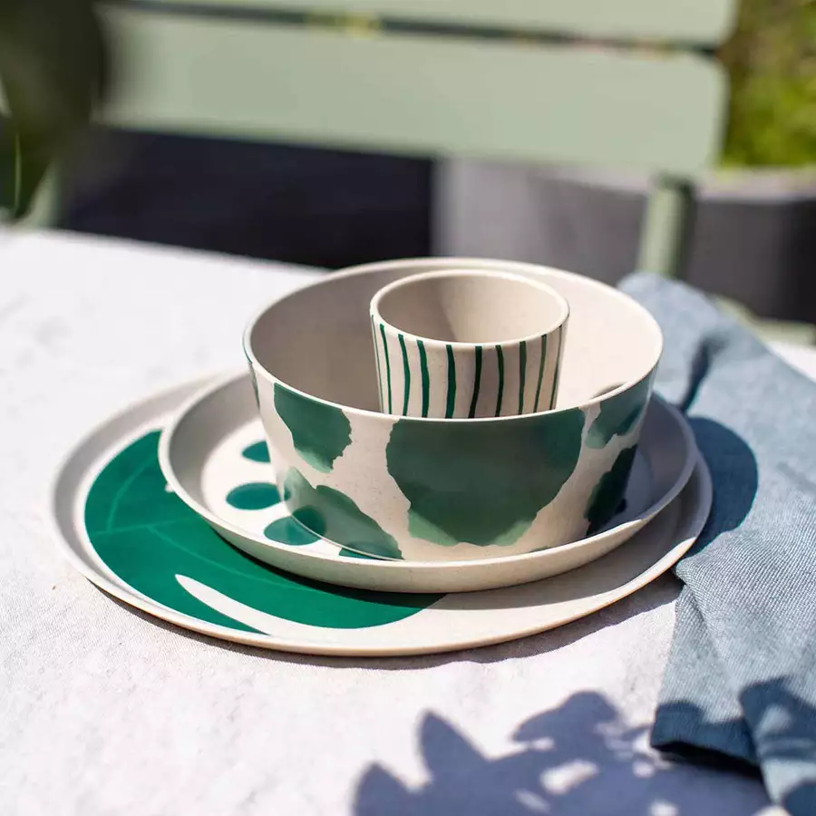 Koziol Geschirrset Connect Set Monstera 16er Set bunt