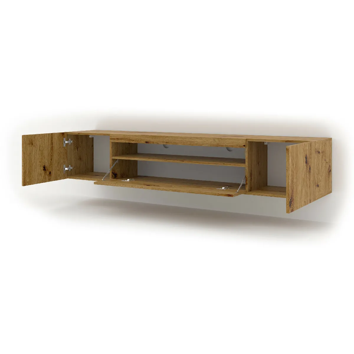 Furnlux Table de Télévision Aura 200x37x42 - Crème