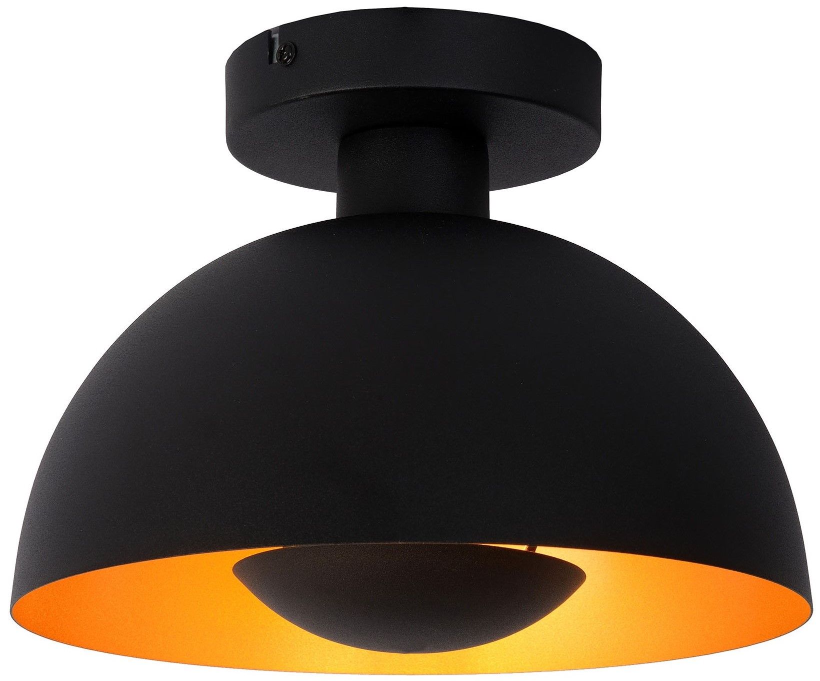 Plafondlamp - zwart Siemon B25 x D25 cm