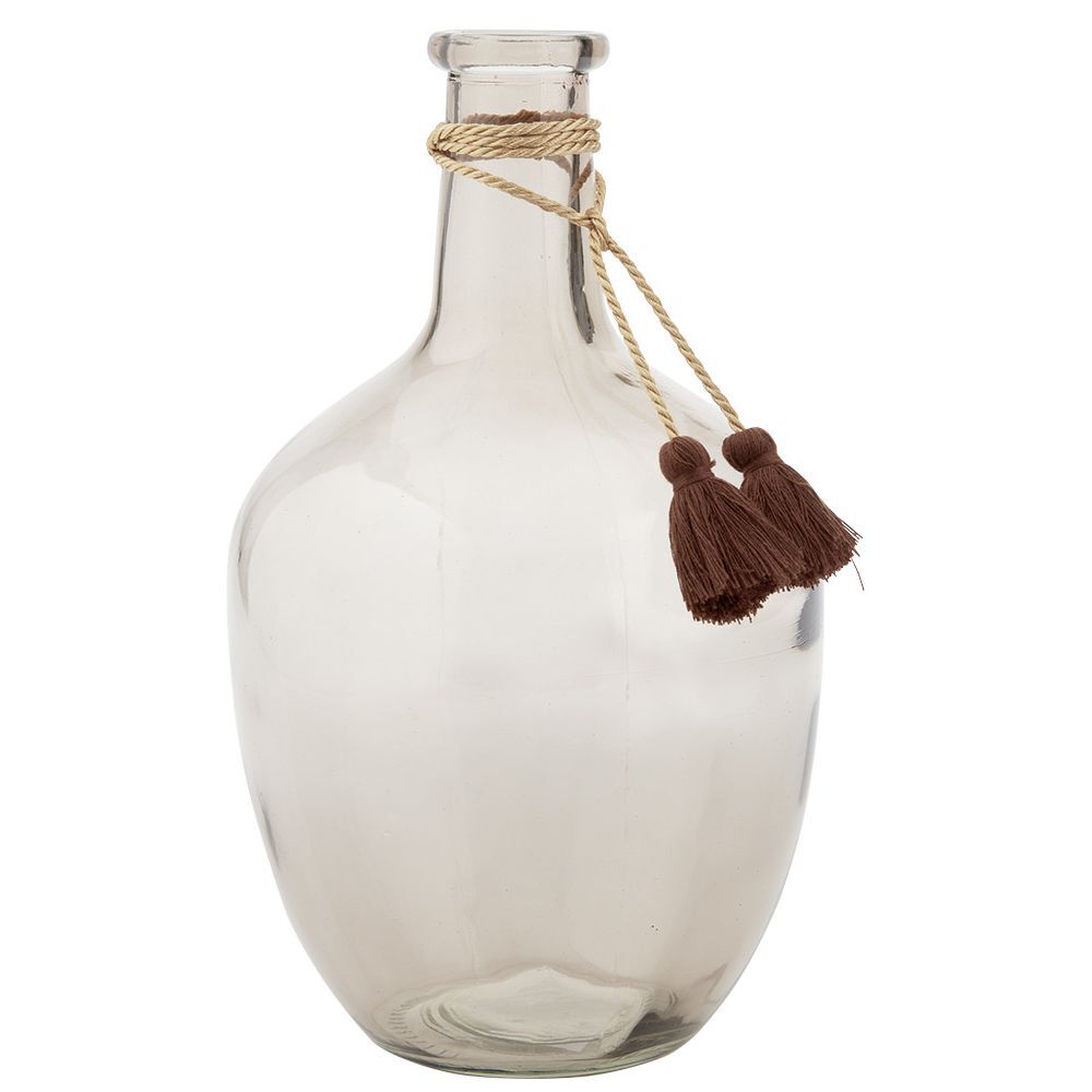 Vase Dame jeanne verre teinté H.30,5 cm