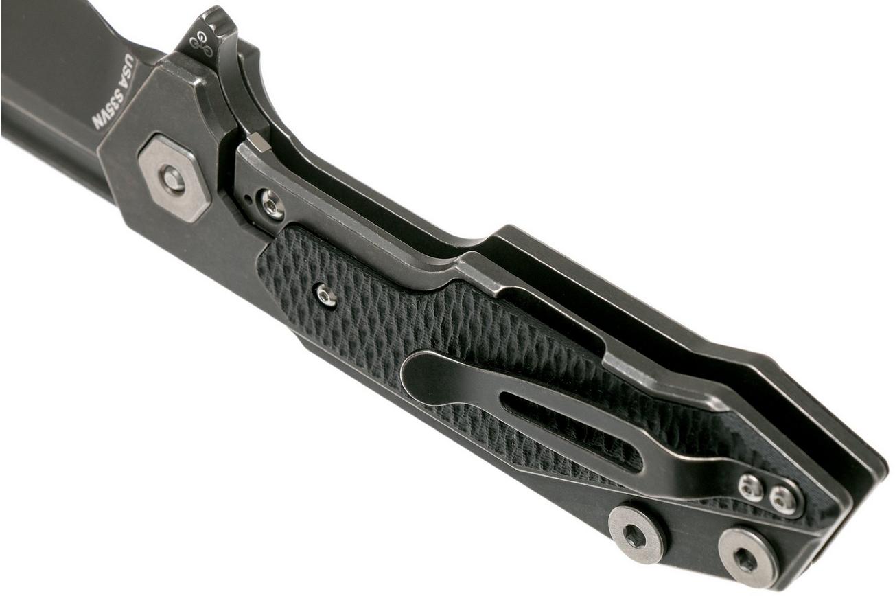 Rick Hinderer Fulltrack Spanto Battle Black S35VN Black G10 zakmes