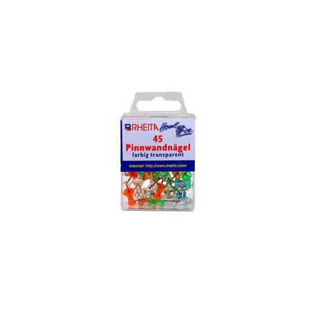 Rheita 225 (5x 45) Pinnwandnadeln / farbig transparent