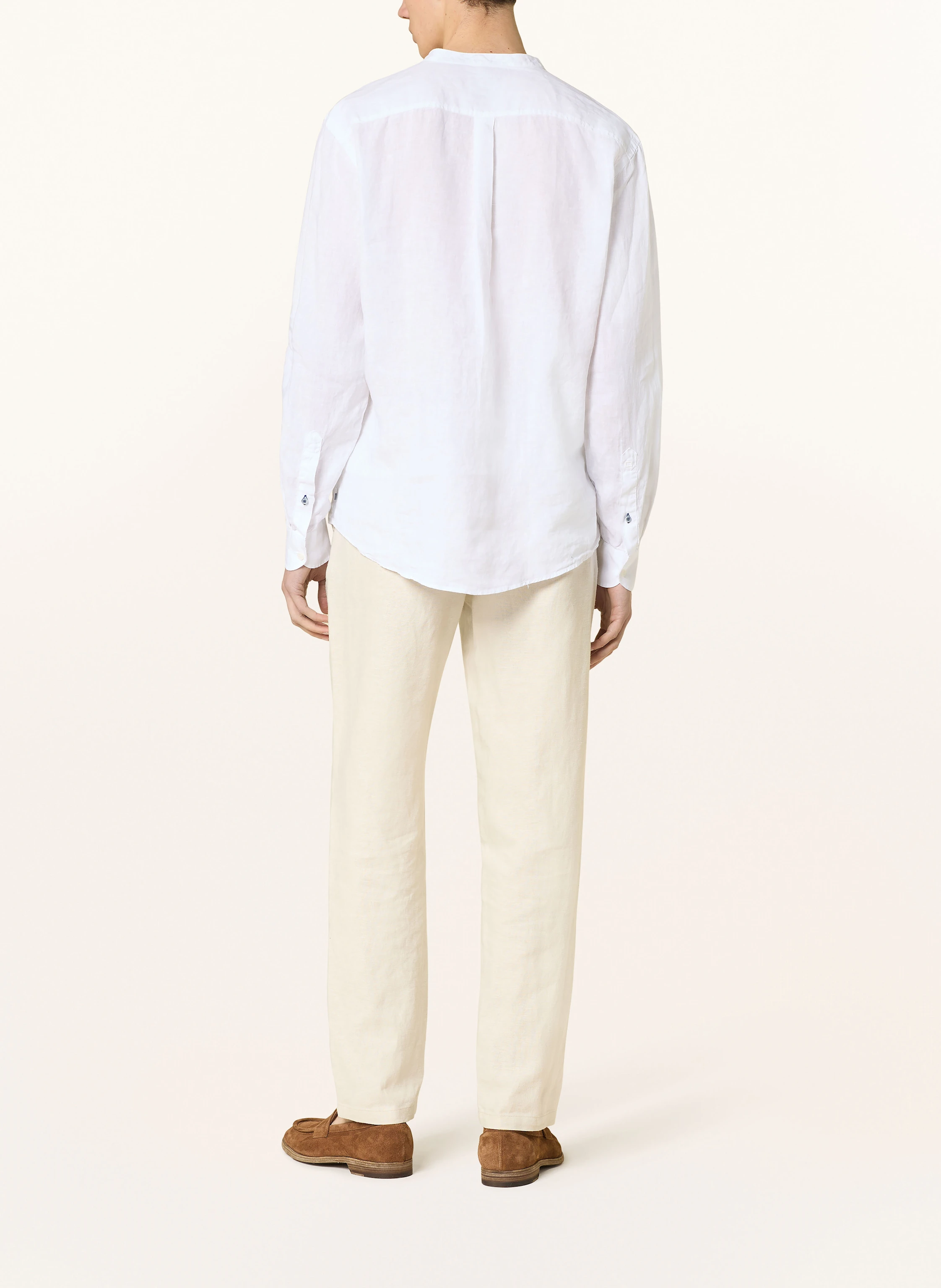 OLYMP Leinenhemd Casual regular fit mit Stehkragen