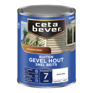 CetaBever Snelbeits Gevel & Kozijn transparant zijdemat 1 L