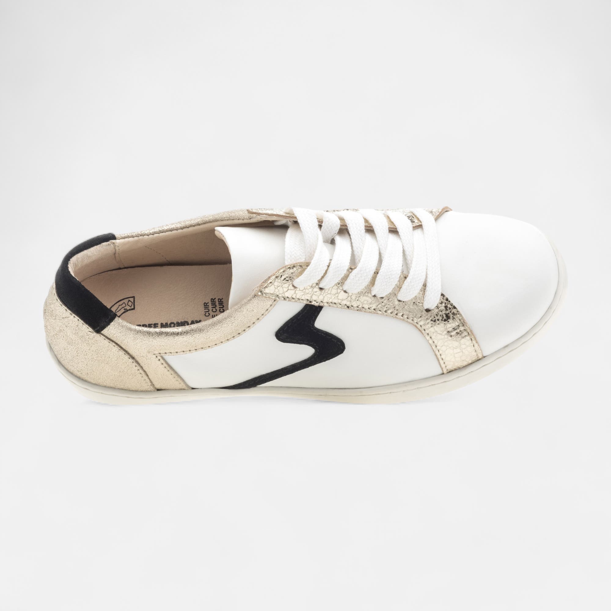 Baskets basses Femme en cuir blanc