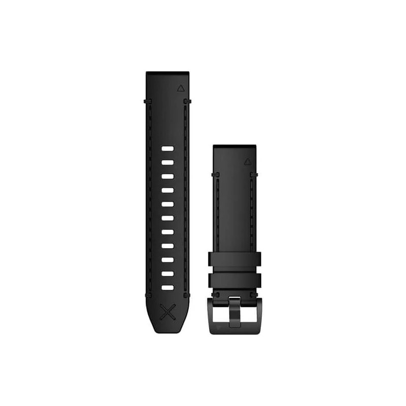 garmin 22mm quickfit band black leather 39 010 12738 19 black