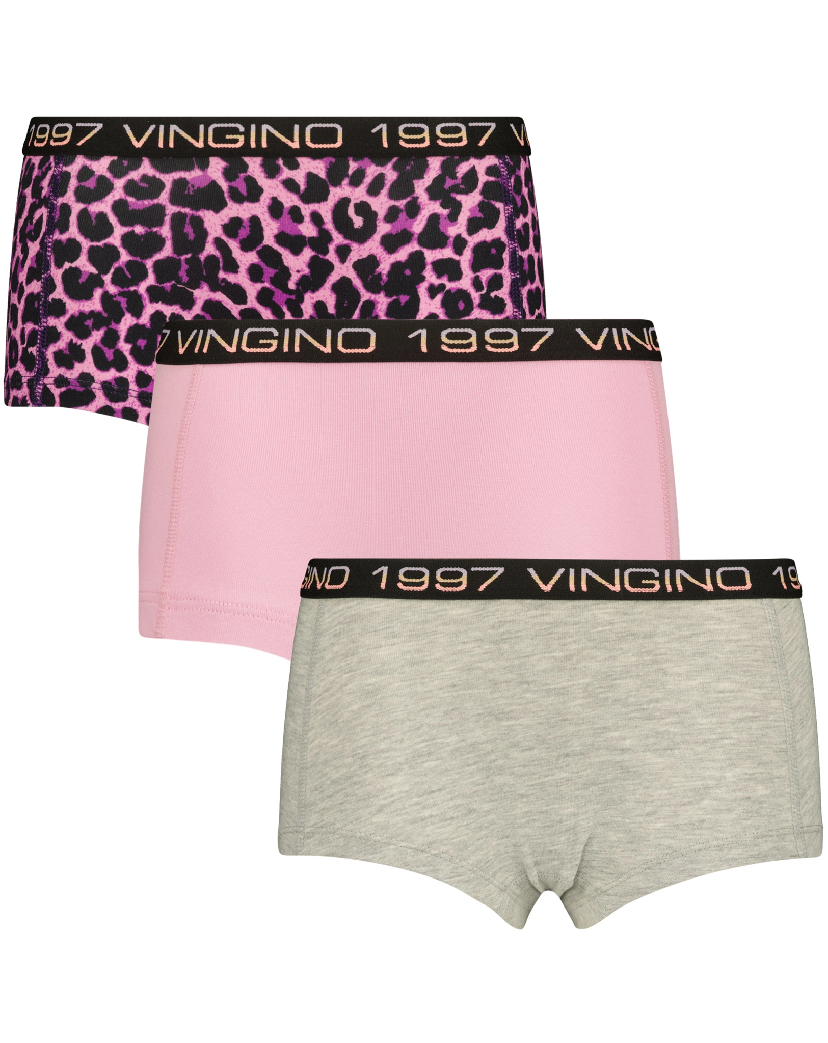 Hipster G-241-7 ANIMAL 3er-Pack in floral lilac