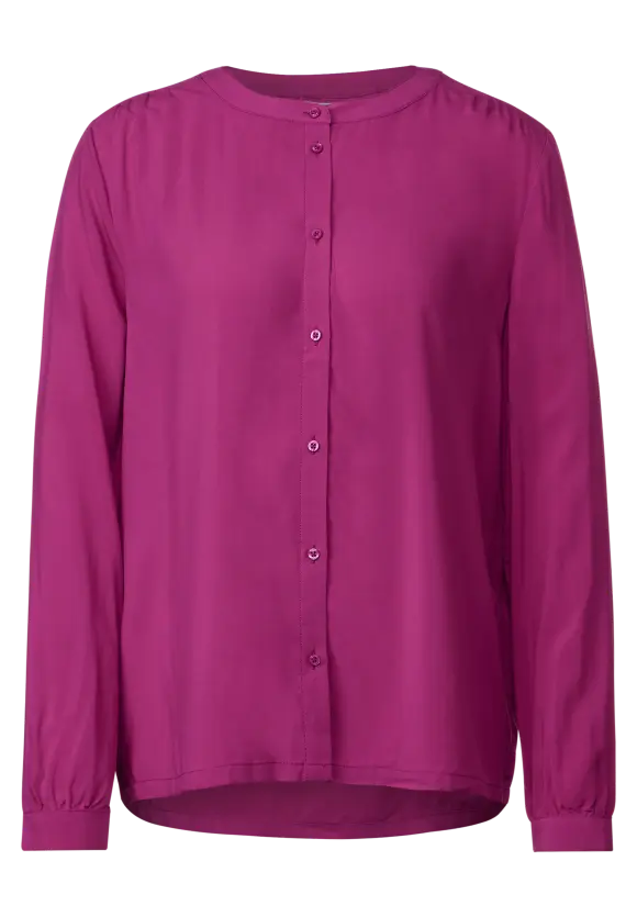 Viskosebluse mit Knopfleiste - bright cozy pink