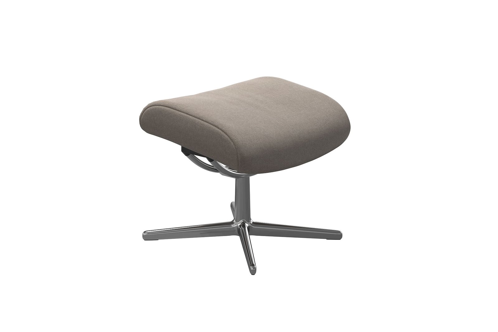 London krakk Tekstil 50981 Tulip light beige med krom Cross understell. Medium