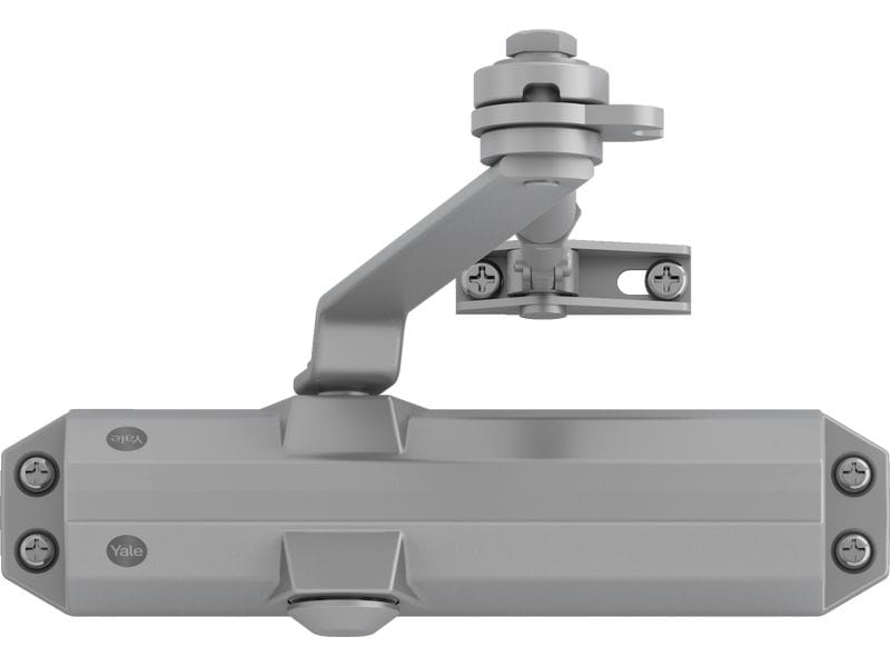 Yale Türschliesser mit Feststellarm, Serie 4500 Silber Feststell-Türschliesser