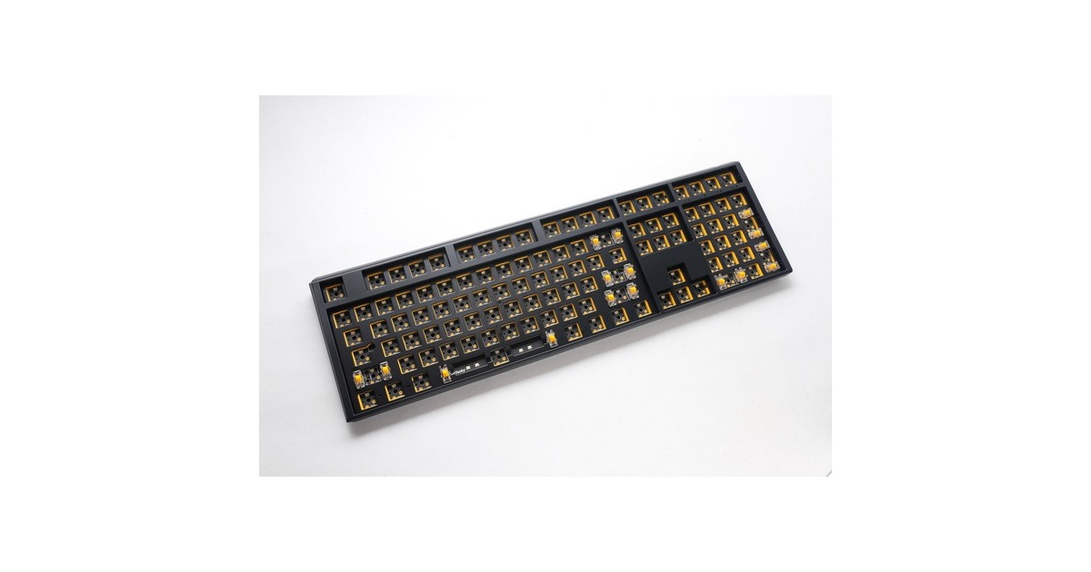 DuckyOne 3 ANSI layout Barebone, toetsenbord  (Zwart/zwart, US lay-out, RGB leds, hot swap, Barebone)