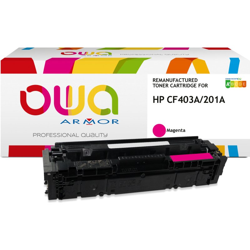 Toner remanufacturé OWA - standard - pour HP CF401A