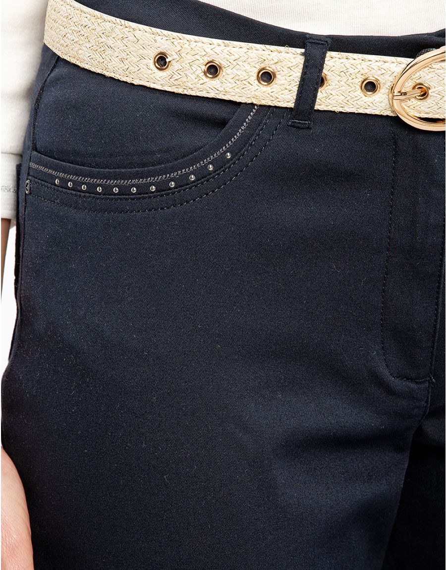 Pantalon 7/8ème jean brut