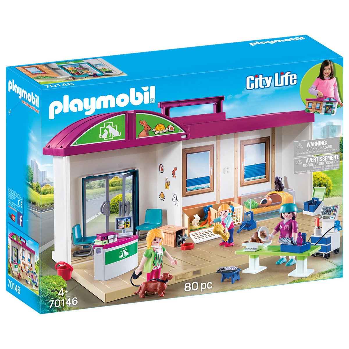 Clinique vétérinaire transportable Playmobil City Life 70146