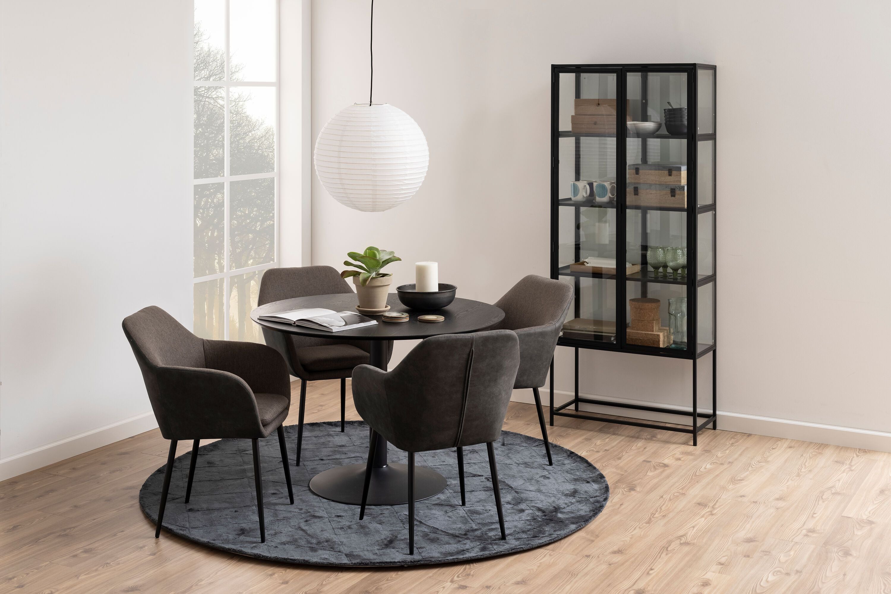 JEREMY Vitrine - Esche / B: 77.0 cm x T: 35.0 cm x H: 185.6 cm