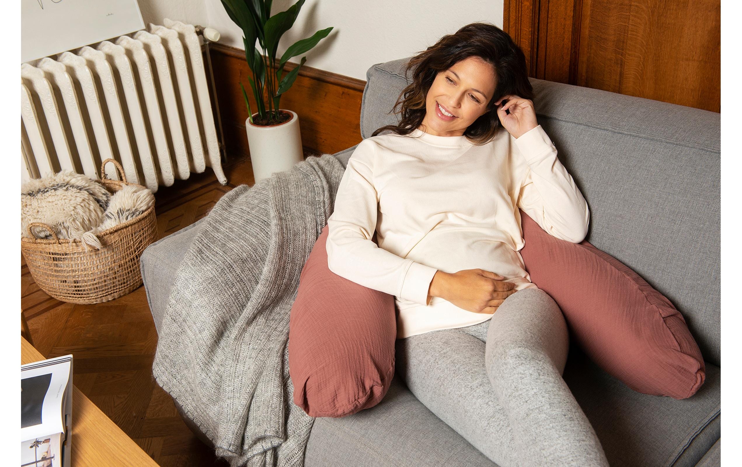 Stillkissen Comfy Big KupferGrosses Multifunktionskissen mit abnehmbarem Bezug