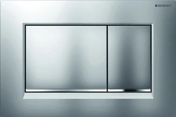 Geberit 115.883.JQ.1, Skylleplade, Rød, Krom, Geberit, 246 mm, 12 mm, 164 mm