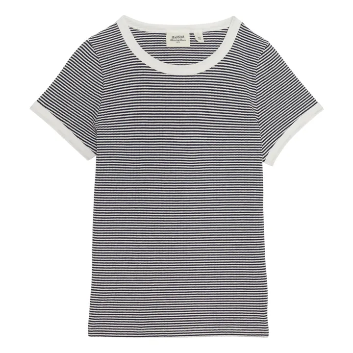Hartford T-shirt Teina Côtelé | Bleu marine