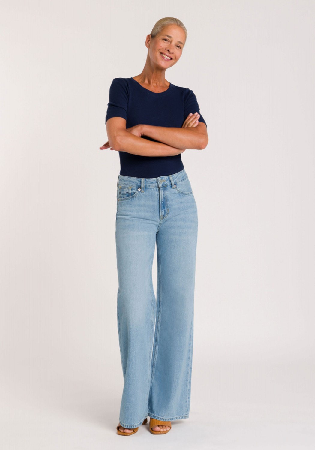 Kings Of Indigo T-Shirt Rina Peacoat