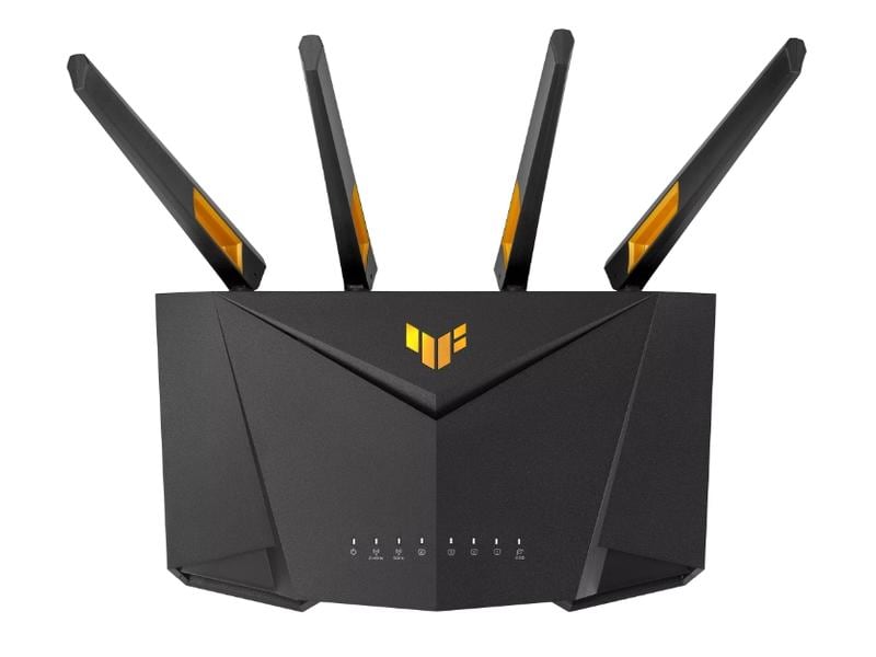 ASUS TUF Gaming AX4200 (TUF-AX4200) TUF Gaming AX4200 Dual Band WiFi 6 Gaming Router mit Mobile Game Mode, Portweiterleitung in 3 Schritten, 2.5Gbps Port, AiMesh für Mesh-WiFi, AiProtection Pro Netzwerksicherheit