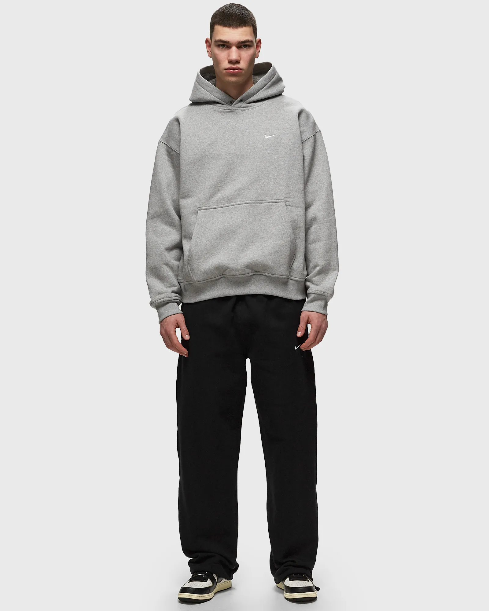 Nike Solo Swoosh Fleece Thermal Pullover Hoodie