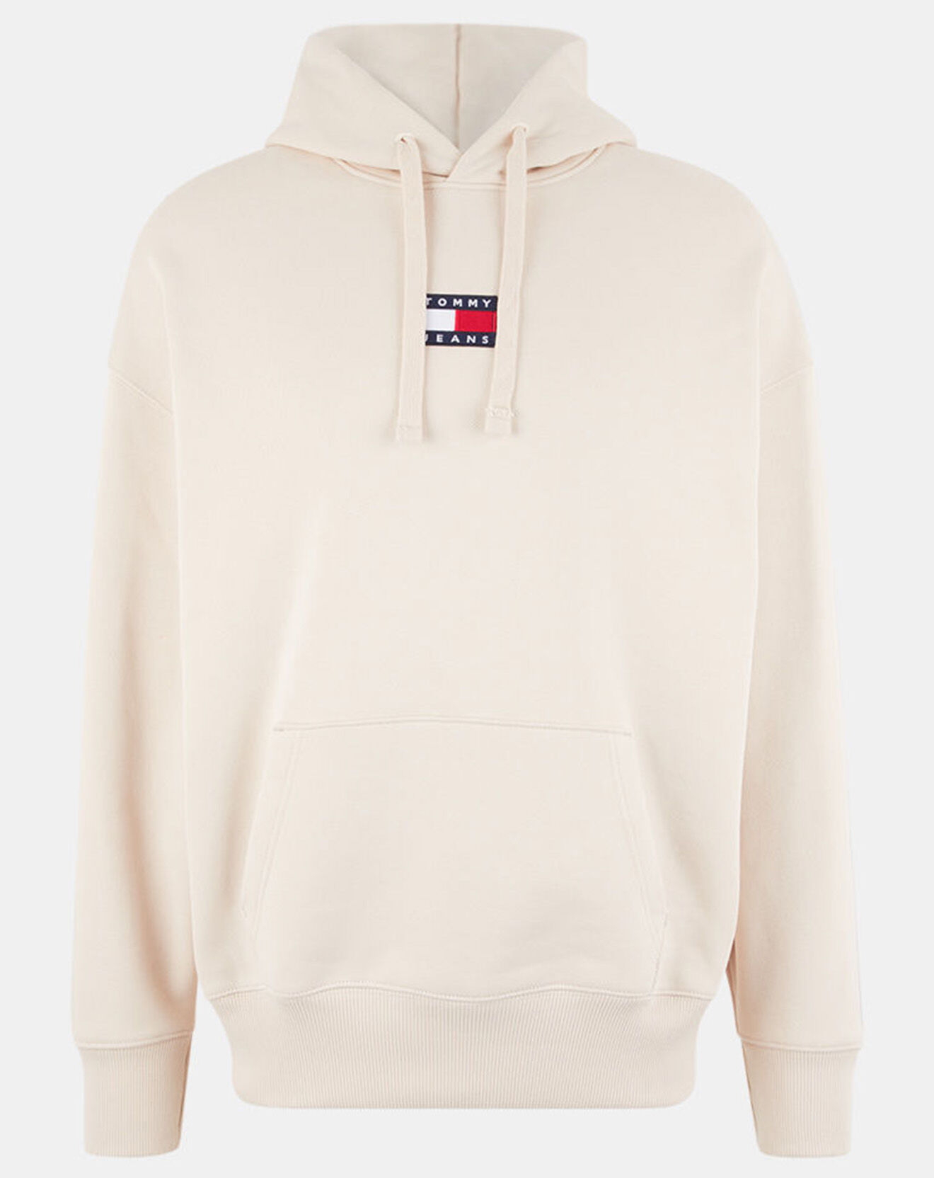 Tommy Jeans Sweat en Coton Bio Tjm Tommy Badge beige