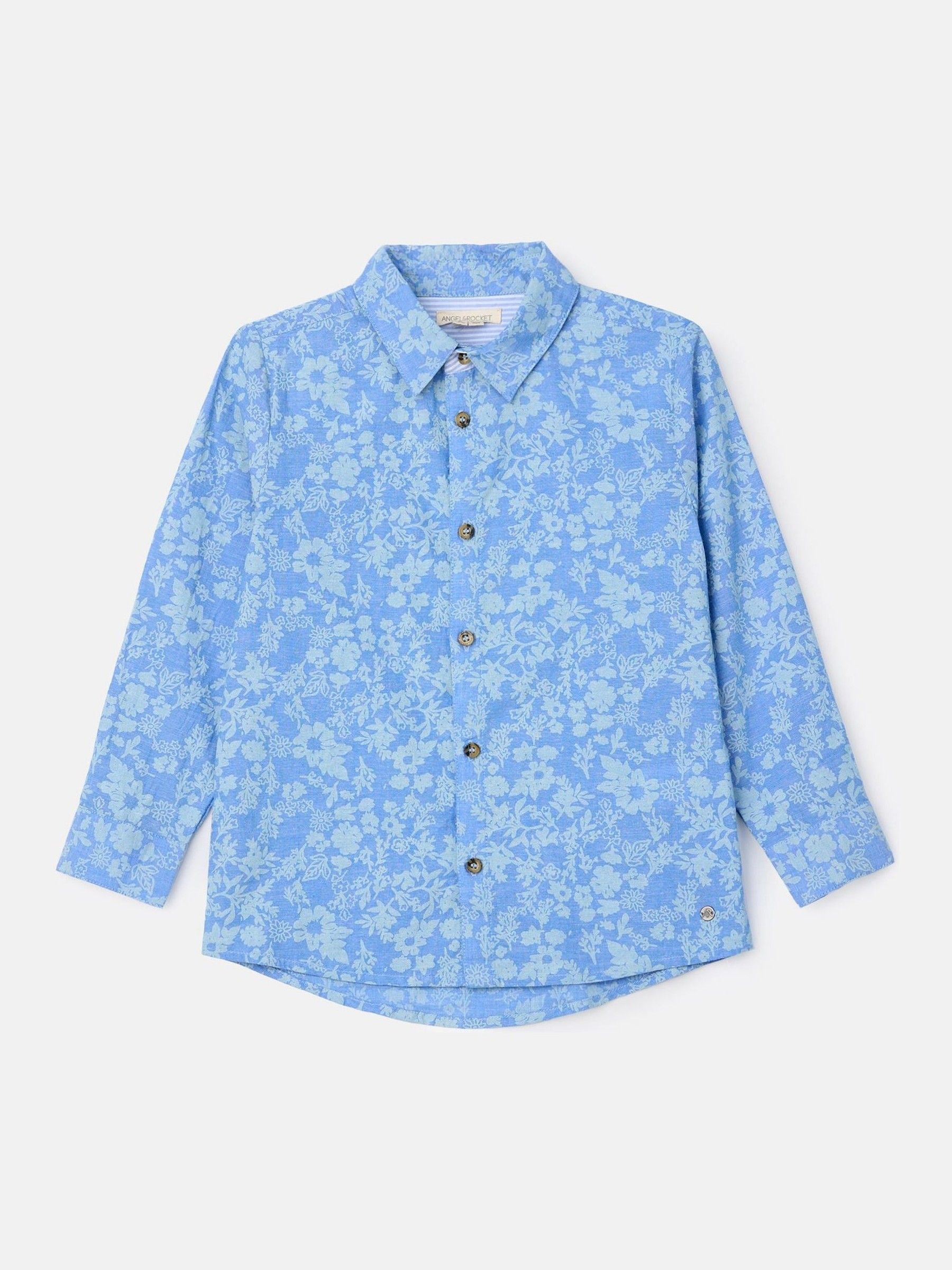 Angel & Rocket Faes chambray overhemd met bloemenprint